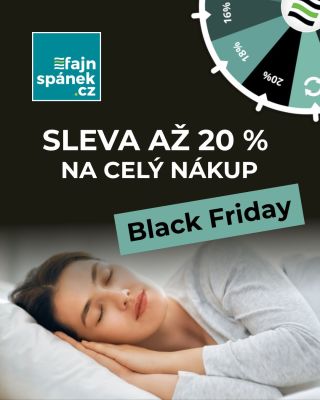 🎉 Black Friday je tady! 💤 Hledáte novou matraci, rošt nebo polštář? U nás najdete vše pro kvalitní spánek, nyní se slevou...